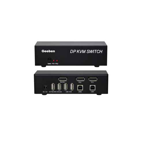 Geeben 2-Port DisplayPort KVM Switch Geeben 2-Port DisplayPort KVM Switch
